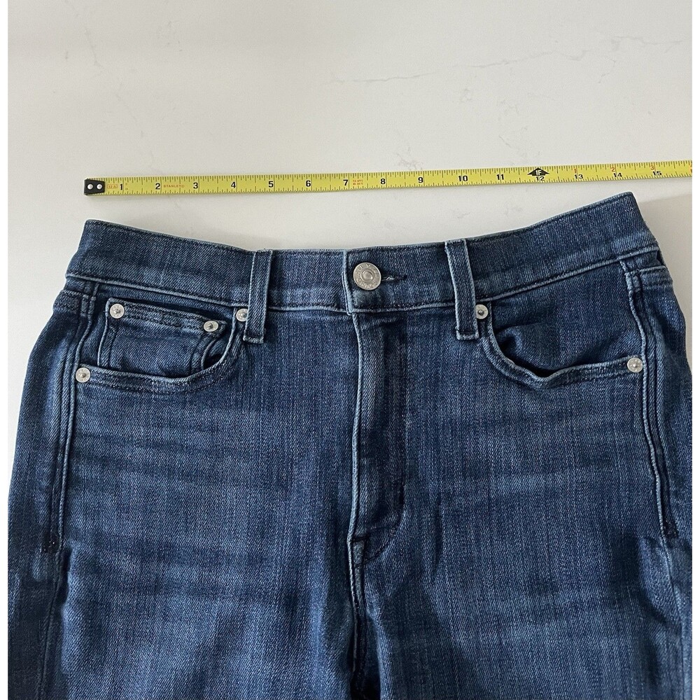 AYR “The Pop” Straight High Rise Stretch Blue Jeans Size 28 - Picture 7 of 8